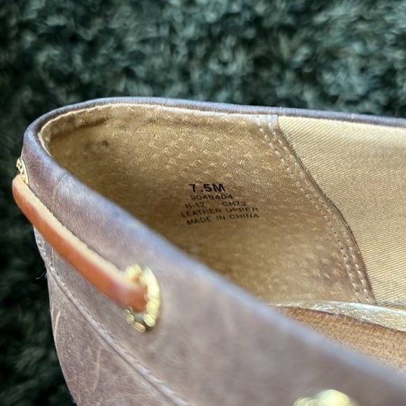 Sperry brown leather wedges - boat shoe style - Picture 5 of 12